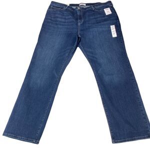 Denizen Levi's Super Stretch High Rise Straight Jeans Womens Size 24 Blue Denim
